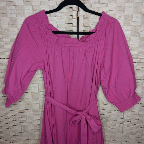 Ann Taylor Lot of 2 Dresses Peasant Midi and Floral Mini Shirt Dress - Picture 5 of 14